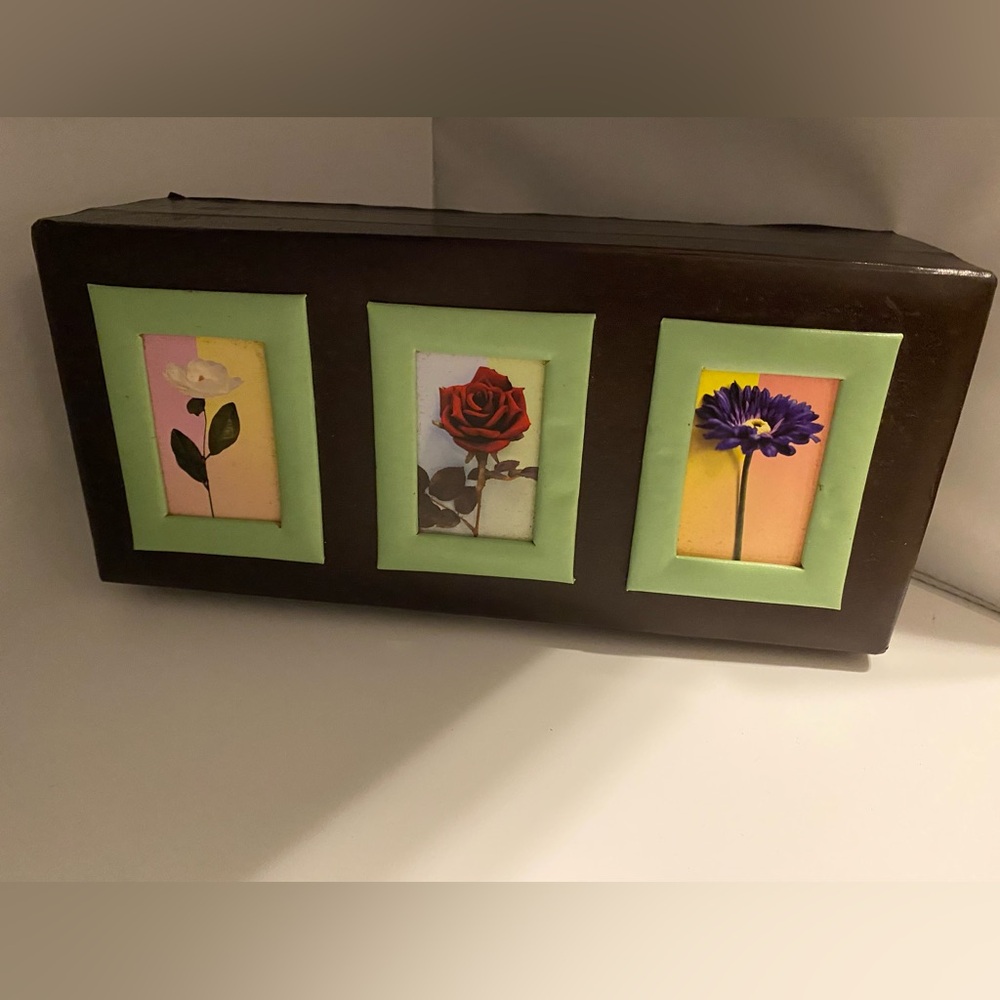 Hand Painted Vintage Jewelry Box: 12x5x4 - Picture 12 of 12
